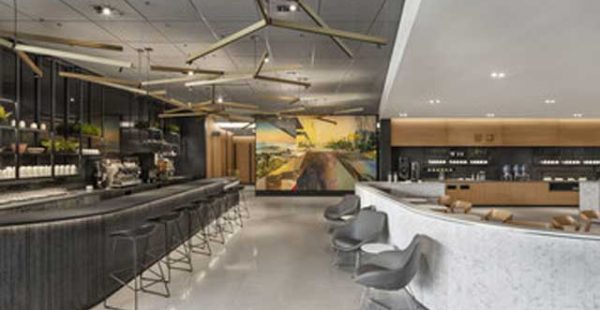 Air Canada vient d inaugurer un nouveau concept de lounge, un café-bar destiné à ses clients premium au départs des vols domes
