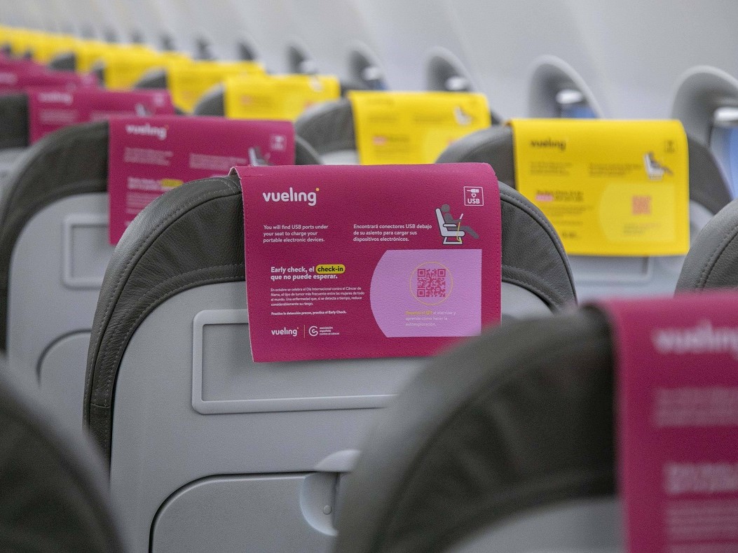 Vueling s’engage dans la lutte contre le cancer du sein