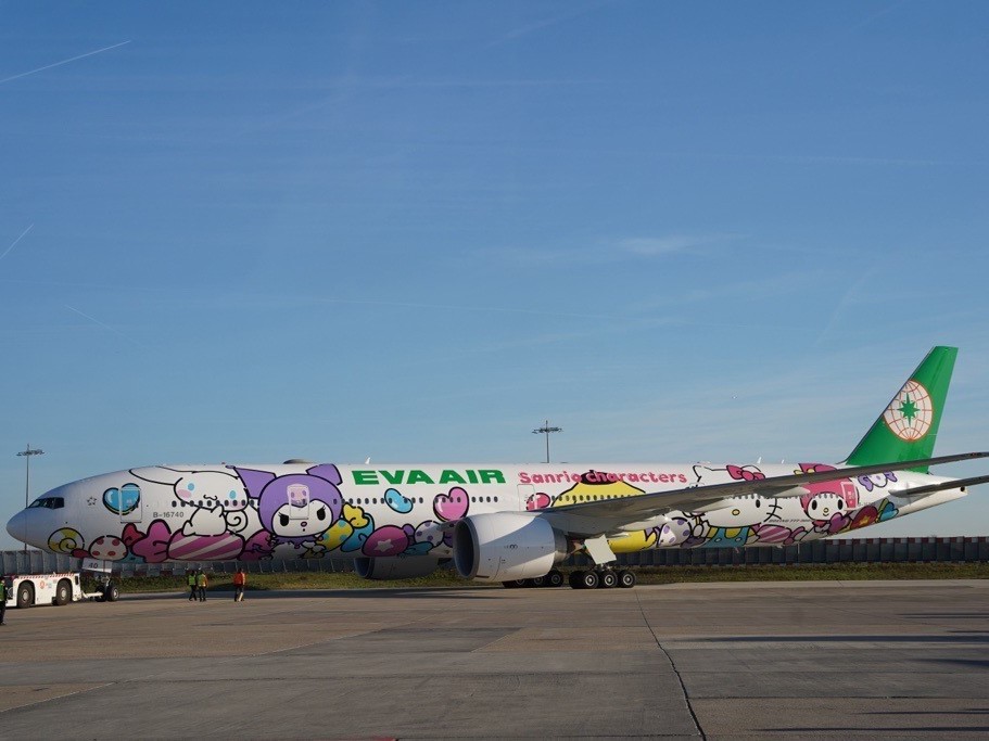 EVA AIR エバー航空 777-300ER ハローキティ LOLLY NG EVA Air : son