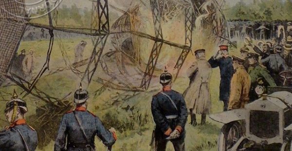 Histoire de l’aviation – 5 août 1908. En ce mercredi 5 août 1908, le raid par la voie des airs du ballon dirigeable baptisé