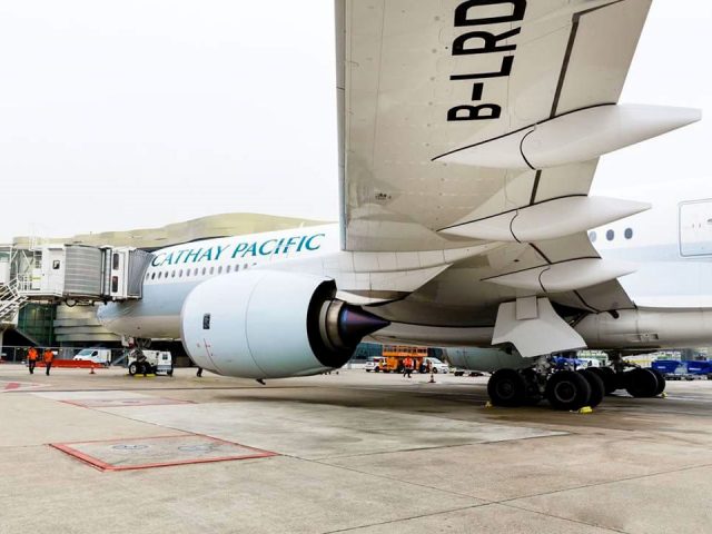Cathay Pacific immobilise ses Airbus A350 après la défaillance d'un composant moteur 1 Air Journal Cathay Pacific immobilise ses Airbus A350 après la défaillance d'un composant moteur 1 Air Journal