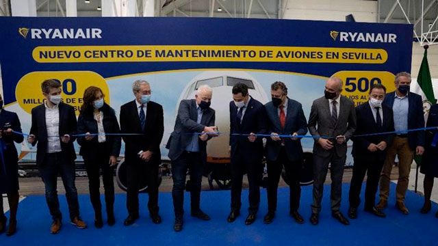 Ryanair inaugure son centre de maintenance nouvellement agrandi à Séville 5 Air Journal