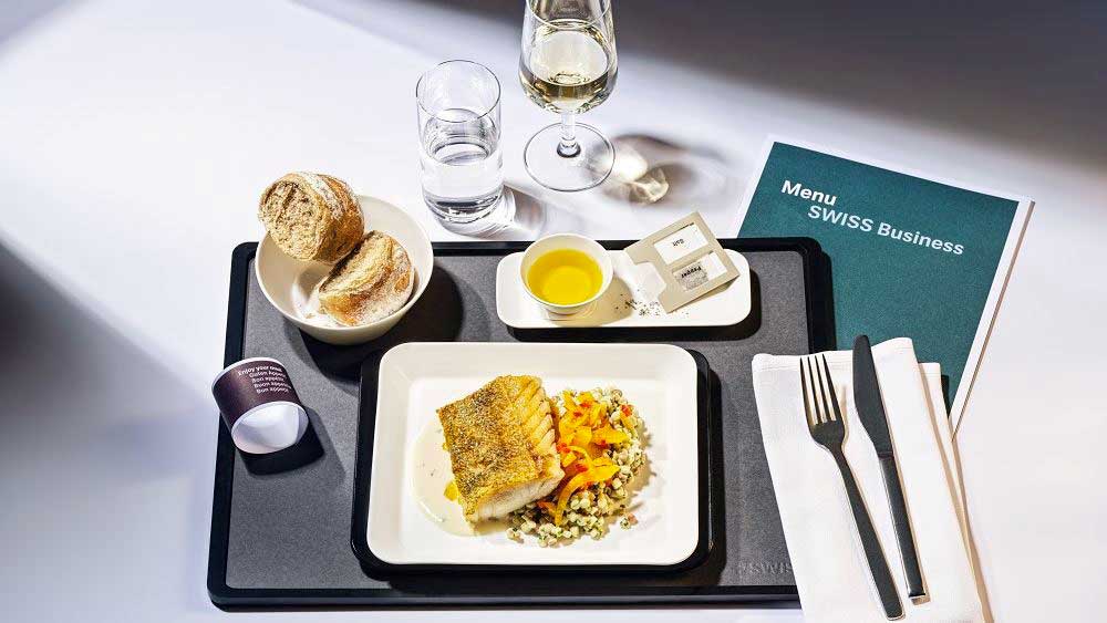 SWISS propose la présélection des plats en classe Affaire sur ses long-courriers