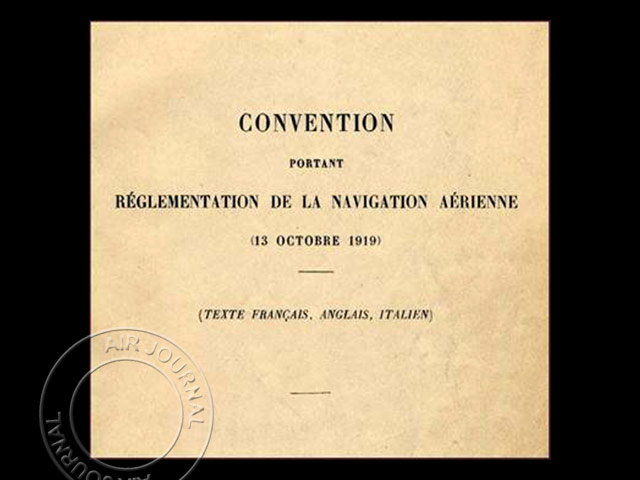 Le 13 octobre 1919 dans le ciel : Une convention pour donner un cadre à l’aviation