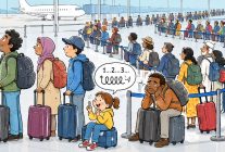 
  Arrivés à l’aéroport de Bruxelles (BRU) le jeudi 24 septembre à 7h15, nous étions dans la file d’attente pour les pas