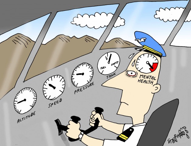 air-journal dessin germanwings cockpit