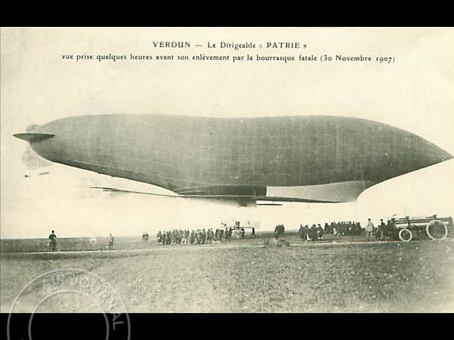 Le 23 novembre 1907 dans le ciel : Direction Verdun pour le « Patrie »