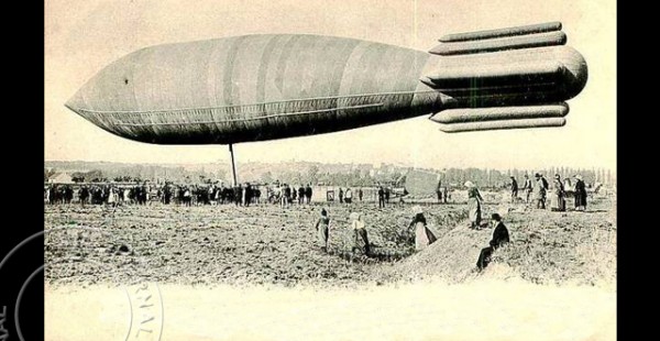 
Histoire de l’aviation – 6 décembre 1907. Le vendredi 29 novembre 1907, le ballon dirigeable militaire baptisé   Le Pa