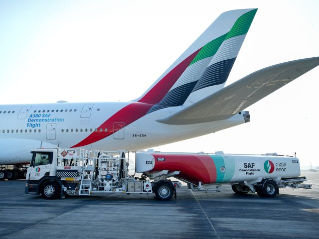 Emirates s’approvisionne au carburant durable au départ d'Amsterdam Schiphol 1 Air Journal