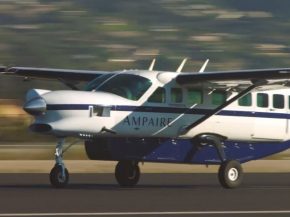 
L avion de transport régional à neuf places Eco Caravan de la société américaine Ampaire a effectué son premier vol av