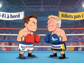 
Le spectaculaire bras de fer entre Elon Musk, patron de Starlink et Michael O’Leary, patron de Ryanair, a pris, ces derniers jo