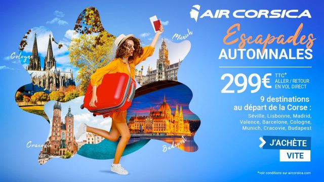 Air Corsica : "Escapades automnales" vers la péninsule ibérique et l'Europe du nord 12 Air Journal