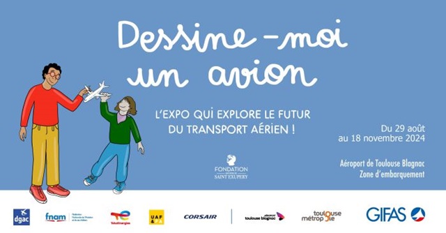 Toulouse-Blagnac accueille l’exposition itinérante « Dessine-moi un avion » organisée par le GIFAS 22 Air Journal