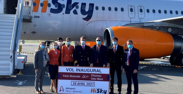 
La compagnie moldave HiSky s est posée ce mercredi à l’aéroport de Beauvais-Tillé (ou Paris-Beauvais selon son nom commerci