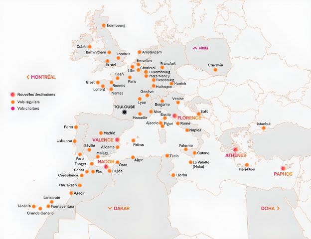 Toulouse-Blagnac : 74 destinations en vol direct cet hiver 1 Air Journal