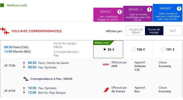 HOP! : liaison Pau-Strasbourg, navette Pau-Biarritz 3 Air Journal