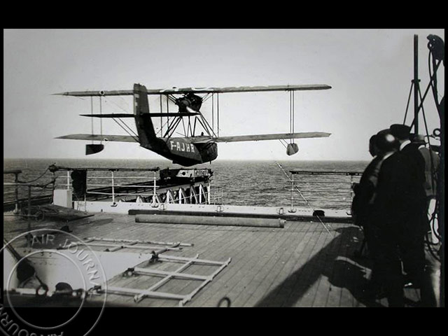 Le 14 septembre 1928 dans le ciel : L’hydravion du bateau l’« Île-de-France » n’a pas péri￼