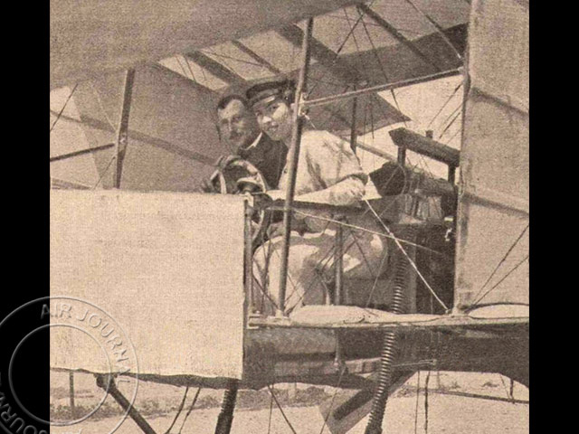 Le 8 juillet 1908 dans le ciel : Thérèse Peltier : 1re passagère d’un aéroplane