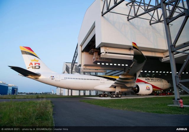 Air Belgium : le premier A330neo se dévoile avec sa livrée (photo) 3 Air Journal