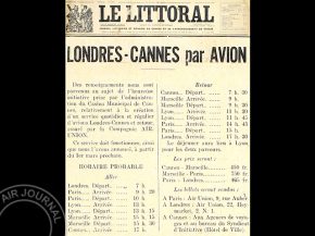 
Histoire de l’aviation – 1er mars 1928. Paris, Lyon et Marseille, voilà par quelles grandes villes de France passera la nou
