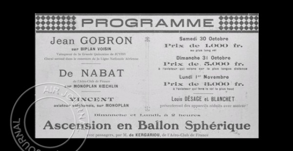 
Histoire de l’aviation – 31 octobre 1909. Depuis la veille, soit le samedi 30 octobre 1909, l’hippodrome de Villars accu