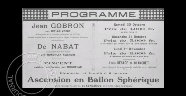 Le 31 octobre 1909 dans le ciel : Les forces de l’ordre interviennent au meeting de Saint-Etienne 1 Air Journal
