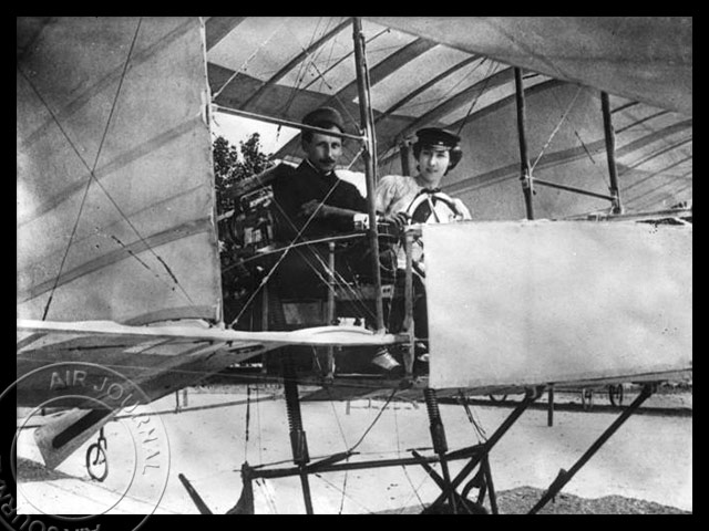 Le 8 juillet 1908 dans le ciel : Delagrange prend Thérèse Peltier dans son aéroplane | Air Journal