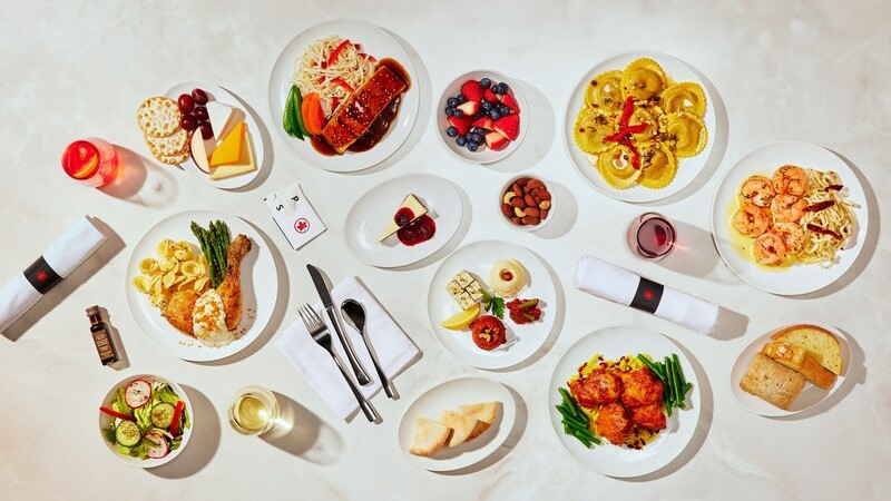 Air Canada : plus de 100 nouveaux plats servis en alternance à bord et dans les salons