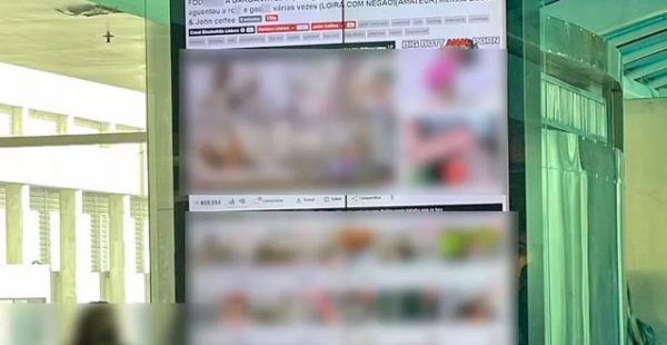 
Des écrans publicitaires à l’aéroport Santos-Dumont de Rio de Janeiro ont diffusé vendredi des extraits de films pornograph