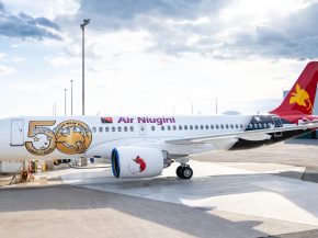 
Air Niugini, la compagnie nationale de Papouasie-Nouvelle-Guinée, a officiellement pris hier livraison de son premier Airbus A22