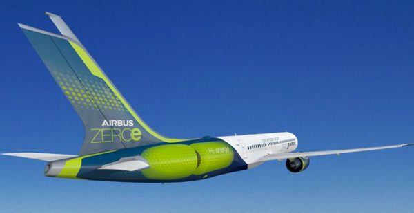 L avionneur européen Airbus prévoit la mise en service d un avion de ligne à hydrogène décarboné en 2035, déclare son prés