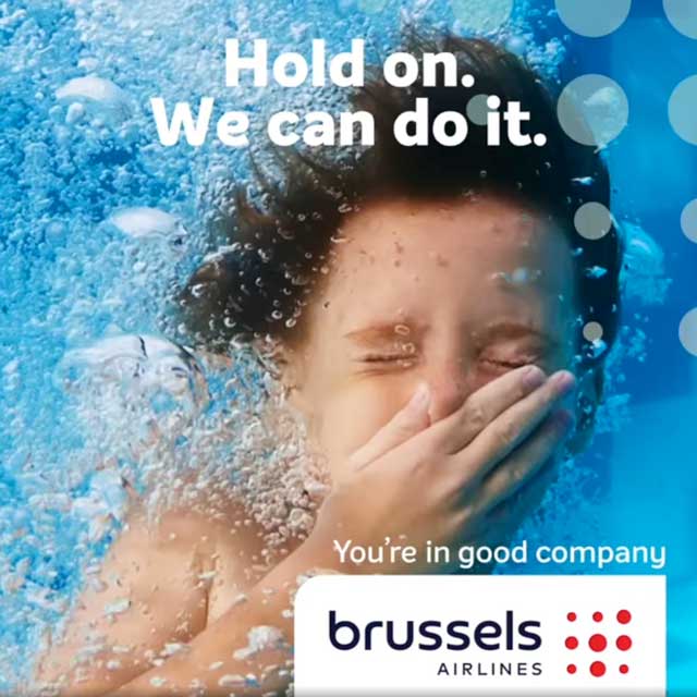 Brussels Airlines : polémique sur une pub avec un enfant la tête sous l'eau 106 Air Journal