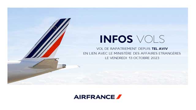 Guerre Hamas-Israël : la France commence le rapatriement de ses ressortissants 77 Air Journal