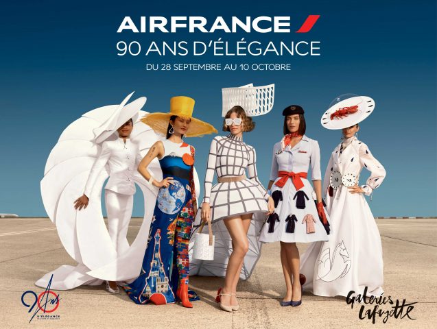 Mode : Air France expose "90 ans d’élégance" aux Galeries Lafayette 5 Air Journal