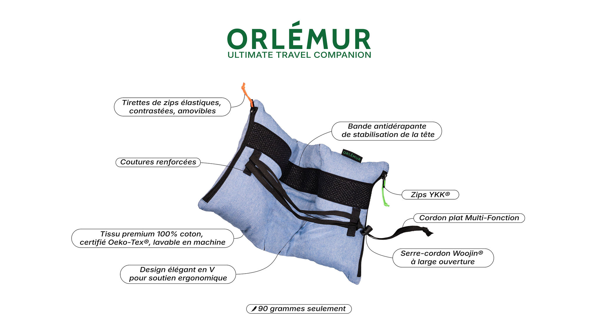 Orlémur : une pochette qui devient coussin de voyage, à remplir avec ses propres vêtements 1 Air Journal Orlémur : une pochette qui devient coussin de voyage, à remplir avec ses propres vêtements 1 Air Journal