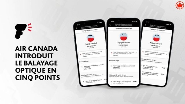Air Canada propose le suivi en temps réel des bagages enregistrés dans son application mobile 1 Air Journal