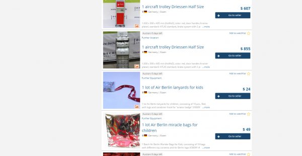 En faillite et ayant cessé complètement son activité en décembre dernier, la compagnie allemande Air Berlin met quelque 850 ob