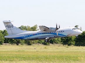 
L’ATR 42-600S STOL a effectué mercredi   avec succès » son vol inaugural en configuration partielle, marquant le début d