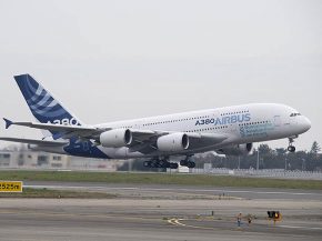 
Airbus a effectué un premier vol en A380 dont l’un des quatre réacteurs était alimenté à 100% en carburant d aviation dura