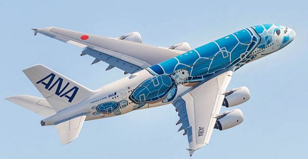 
Un Airbus A380 de la compagnie aérienne ANA (All Nippon Airways) a opéré à l’aube du premier jour de cette nouvelle année 