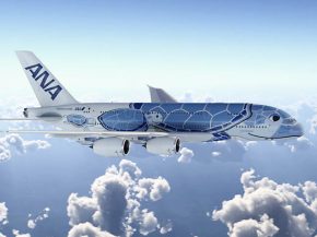 Les sections principales du premier Airbus A380 de la compagnie aérienne All Nippon Airways (ANA) sont arrivées à Toulouse pour