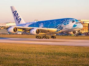 La compagnie japonaise All Nippon Airways (ANA) a choisi Michelin pour équiper ses Airbus A380 en pneus radiaux, des pneus Air X 