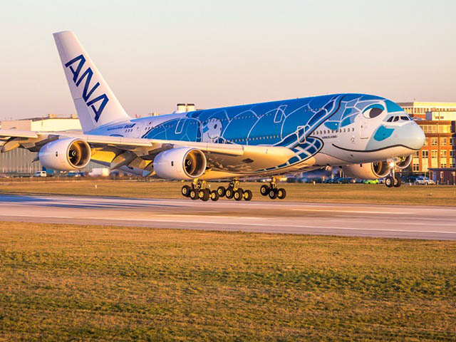Premier Airbus A380 pour ANA et au Japon (photos, vidéo) 1 Air Journal