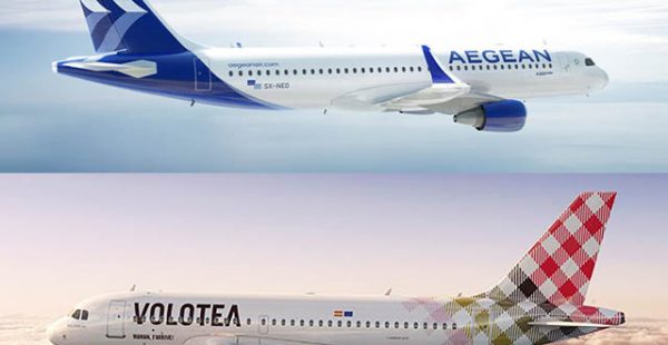 
La compagnie aérienne low cost Volotea a signé un accord de partage de codes avec Aegean Airlines en Grèce, avec pour objectif