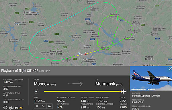 Crash d’un SSJ d’Aeroflot à Moscou : au moins 41 morts (vidéos) 4 Air Journal