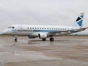 La compagnie aérienne Air Botswana a pris possession du premier des deux Embraer 170 attendus, ses premiers avions à réaction d