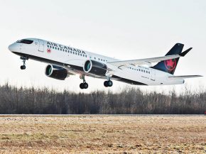 La compagnie aérienne Air Canada met en service pour la première fois ce jeudi son nouvel Airbus A220-300, l’ex-Bombardier CSe
