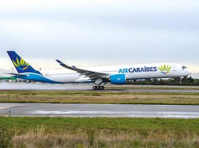 La compagnie aérienne Air Caraïbes a reçu hier le premier de ses trois Airbus A350-1000, dont elle est opérateur de lancement 