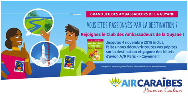 Air Caraïbes : un jeu pour les dix ans du Paris-Cayenne 29 Air Journal