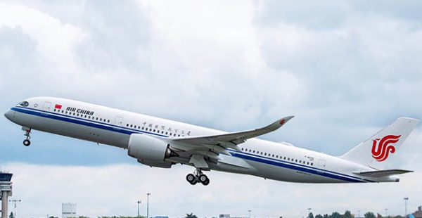 La compagnie aérienne Air China a déployé pour la première fois un Airbus A350-900 sur une route intercontinentale, celle reli